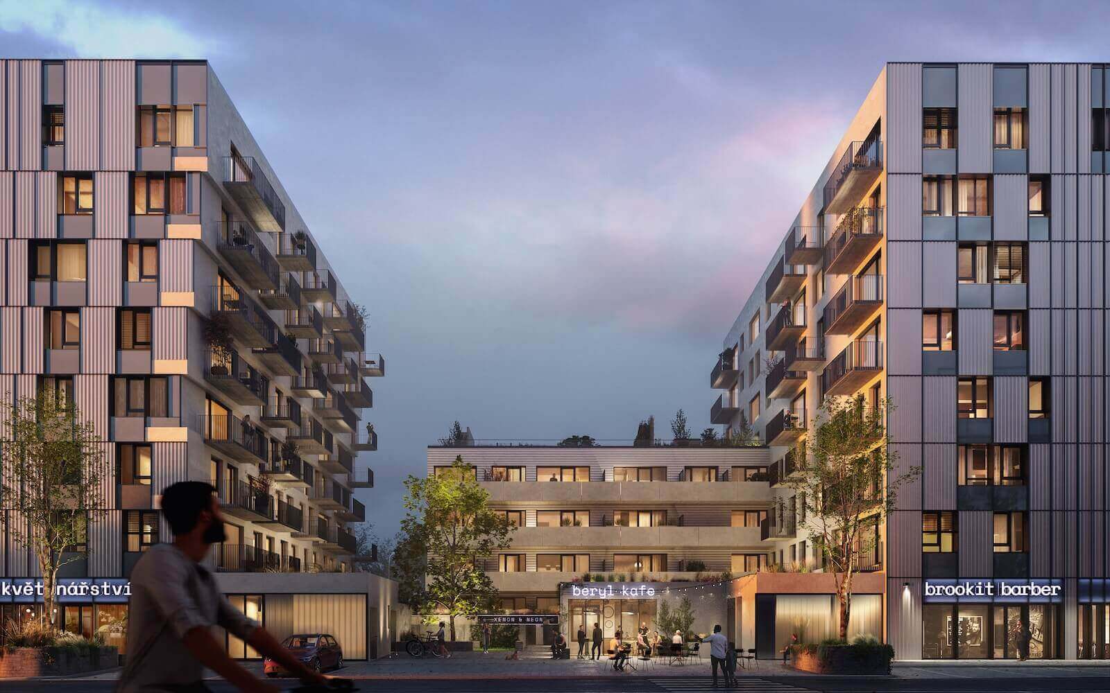 Brno Jedna — mixed-use residential project, Brno city centre